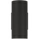Plaza 100 LED 9.13 inch Black Outdoor Wall Mount